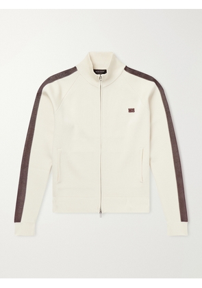 Wales Bonner - Tide Logo-Embroidered Knitted Jacket - Men - White - S