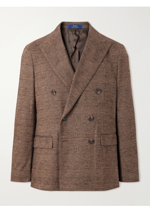 Polo Ralph Lauren - Double-Breasted Prince of Wales Blazer - Men - Brown - S