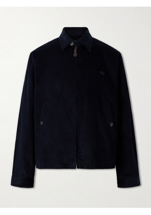 Wales Bonner - Drew Cotton-Corduroy Blouson Jacket - Men - Blue - IT 44