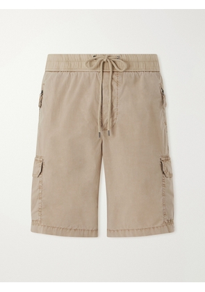 James Perse - Straight-Leg Stretch Cotton-Poplin Shorts - Men - Neutrals - 1