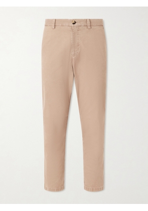 Brunello Cucinelli - Straight-Leg Cotton Trousres - Men - Neutrals - IT 46