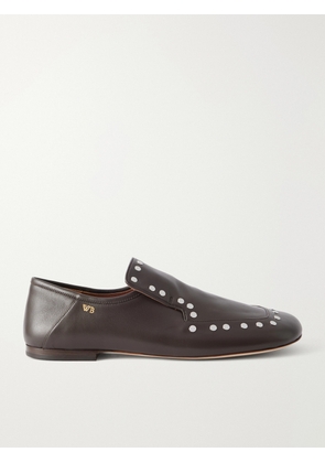 Wales Bonner - Dakar Embellished Leather Loafer - Men - Brown - EU 41