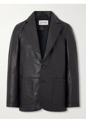 Oliver Spencer - Westbury Leather Blazer - Men - Black - S