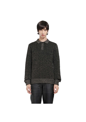 Lurex Wool Polo Sweater