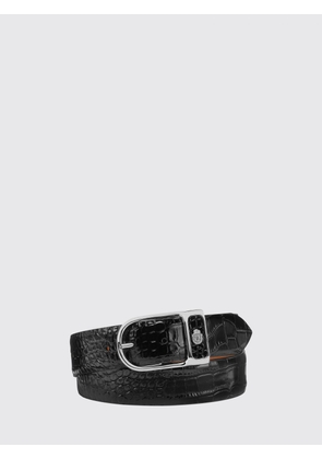 BILLIONAIRE Crocodile Print Leather Belt