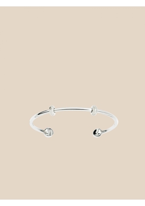 DODO cuff bracelet in silver with two stoppers included