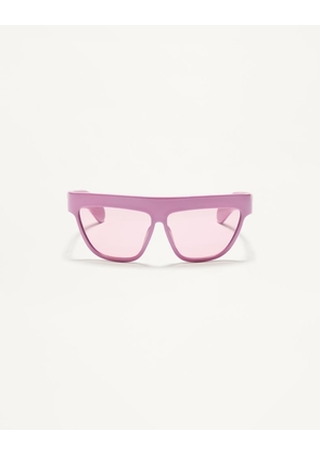 Valentino Geometric Acetate Eyewear unisex PINK/PINK 62