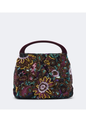 Dries Van Noten Small sequined top-handle bag