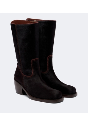 Dries Van Noten Calf hair mid-calf boots