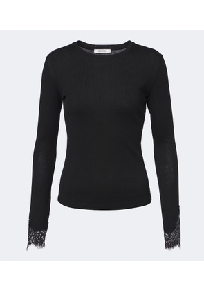 Dorothee Schumacher Pure Sleekness lace-trimmed cotton top