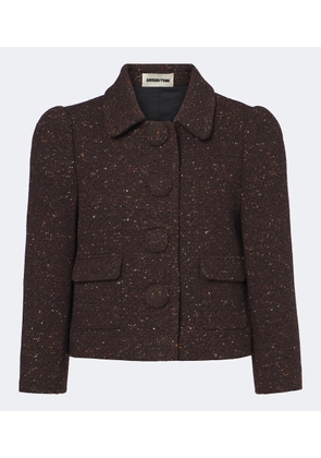 Shushu/Tong Wool-blend cropped jacket