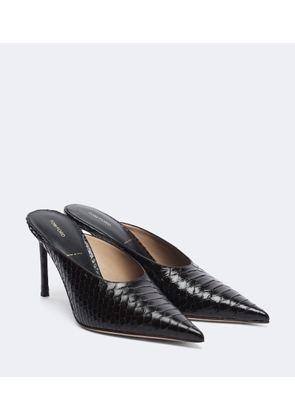 Tom Ford Croc-effect leather mules