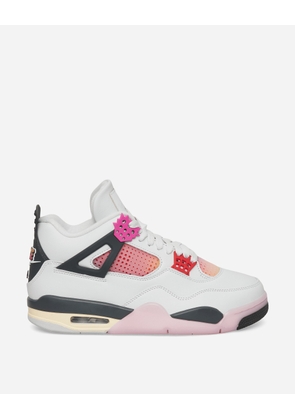 Air Jordan 4  Comic  Sneakers Off White / Fire Pink