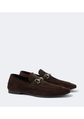 Gucci Gucci Como Horsebit suede loafers