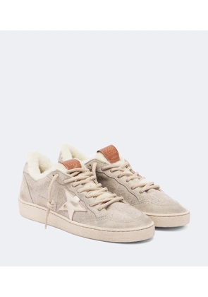 Golden Goose Ball Star suede-trimmed sneakers