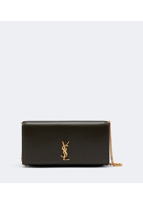 Saint Laurent Cassandre leather phone pouch