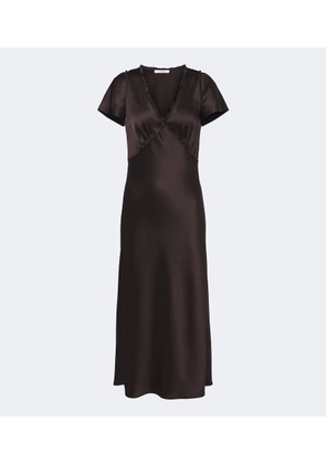 Dorothee Schumacher Shiny Statement satin midi dress
