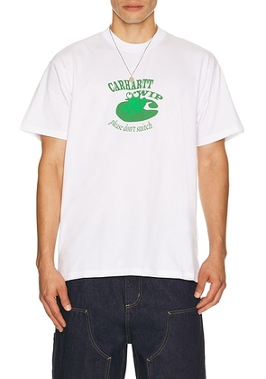 Carhartt WIP Short Sleeve Dont Snitch Tee Shirt in White - White. Size M (also in XS, S, L, XL/1X, XXL/2X).