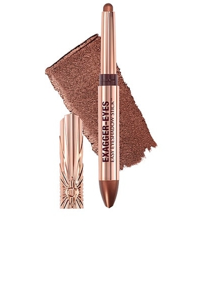 Charlotte Tilbury Exagger-eyes Easy Eyeshadow Stick in Bronzed Garnet - Metallic Bronze. Size all.