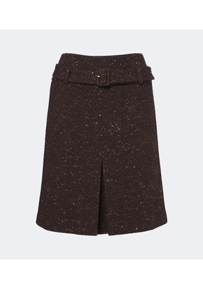 Shushu/Tong Belted wool-blend miniskirt