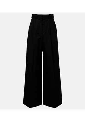 Balenciaga Cotton twill wide-leg pants
