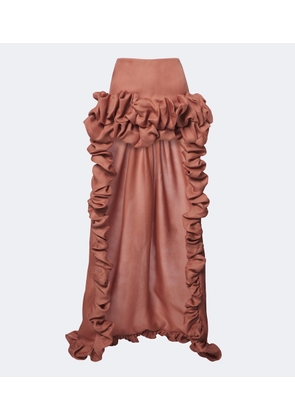 Saint Laurent Bubble silk gazar miniskirt