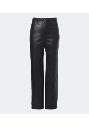 Loulou de Saison Cobe leather straight pants