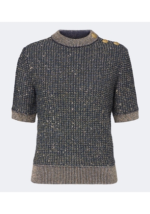 Balmain Sequined lame sweater
