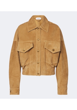 Versace Suede blouson jacket