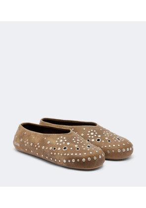 Golden Goose Tierra studded suede slip-on shoes
