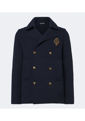 Dolce&Gabbana DG knitted cotton blazer