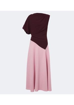 Roksanda Oryn draped asymmetric crepe midi dress
