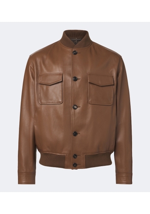 Slowear Leather bomber jacket