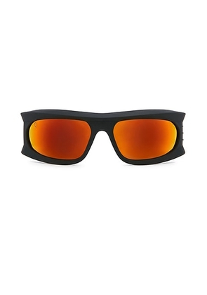 Christian Louboutin Geometric Sunglasses in Matte Black - Black. Size all.