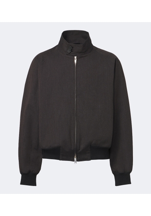 Studio Nicholson Over cotton and wool bomber jacket