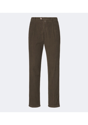 Kiton Cotton corduroy tapered pants