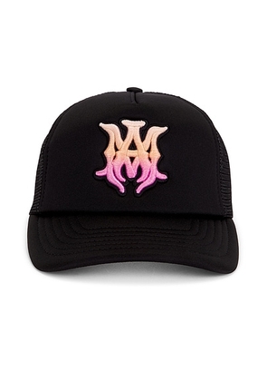 Amiri MA Surf Trucker Hat in Black - Black. Size all.