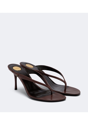 Saint Laurent Sue leather thong sandals
