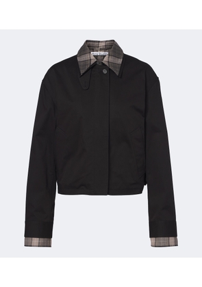 Acne Studios Layered cotton twill jacket