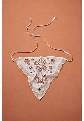 All That Remains for FWRD Cara Lace Head Scarf in White - White. Size all.