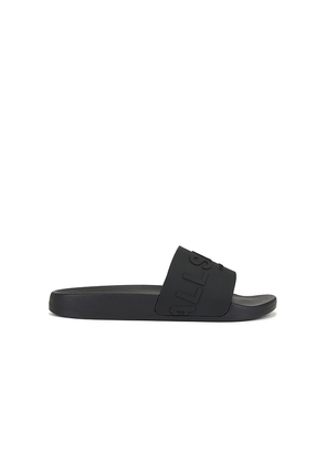 ALLSAINTS Biggy Slider in Black. Size 8. Also in 9, 10, 12, 11, 7.