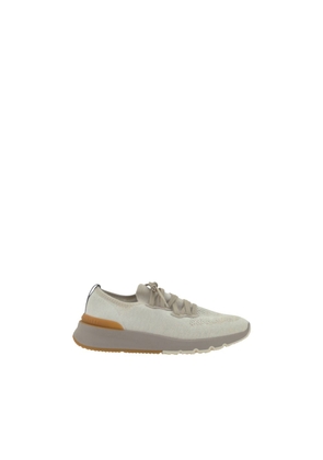 Brunello Cucinelli White Cotton Athletic Sneakers - EU40/US7
