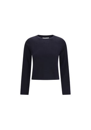 Extreme Cashmere Blue Cotton Long Sleeve T-Shirt - One Size