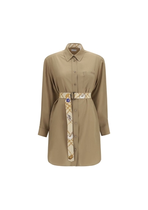Burberry Beige Silk Casual Dress - 8
