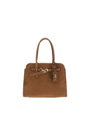 Miu Miu Brown Calf Leather Bos Taurus Shoulder Bag