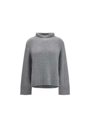 Allude Gray Cashmere Turtleneck - M