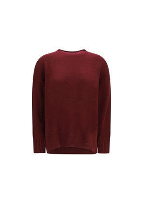 Allude Bordeaux Cashmere Sweatshirt - M