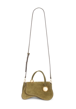 Cult Gaia Kazia Crossbody Bag in Green.