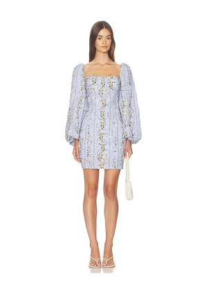Agua by Agua Bendita Lorena Navegante Dress in Blue. Size S. Also in L, M, XL.