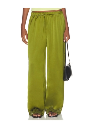 Artless x REVOLVE Rowe Lace Pants in Olive. Size XS. Also in S, M, L.